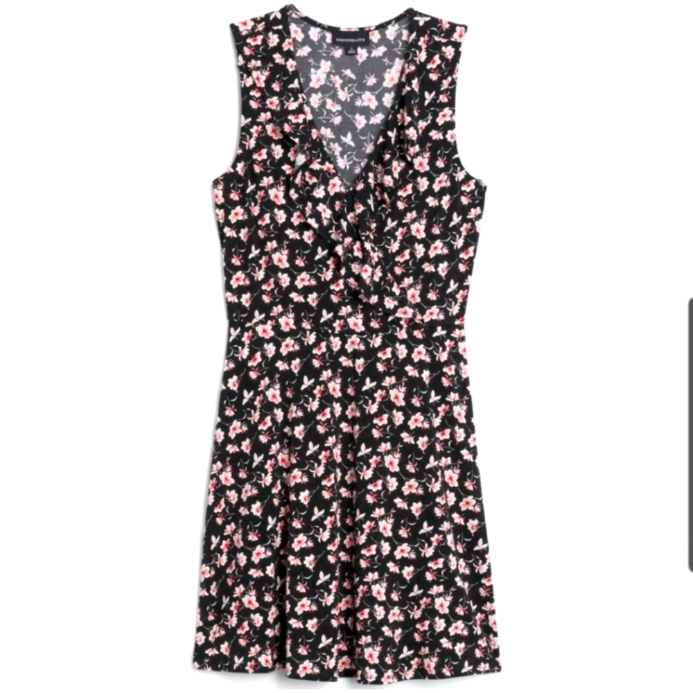 Fortune+Ivy Pauline Knit Dress Black 1X